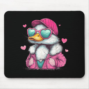 Mallard Duck Hunting Funny Valentine's Day Heart G Mouse Mat