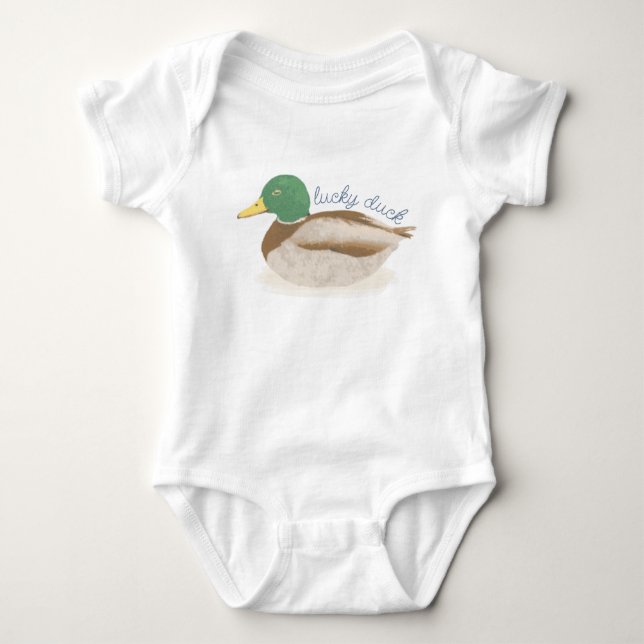 Mallard Duck Hunting Future Duck Hunter Baby Bodysuit (Front)