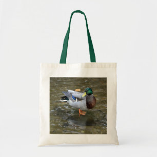 Mallard Duck in Creek Tote Bag