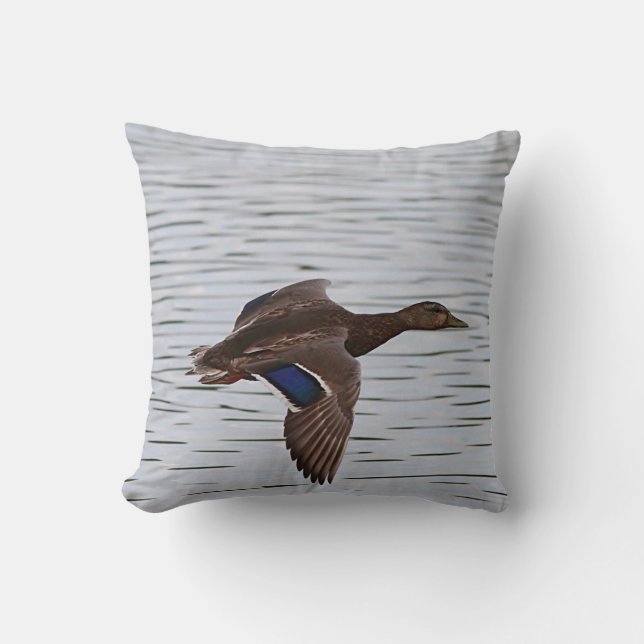 Mallard duck in flight cushion (Front)