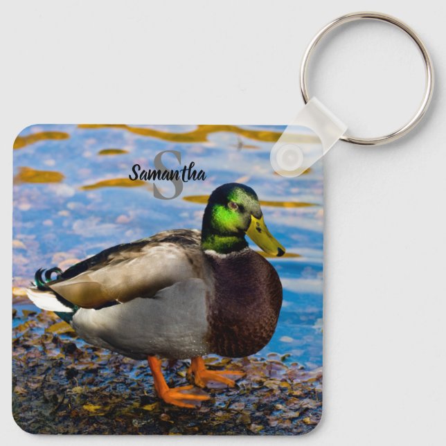Mallard Duck Keyring (Back)