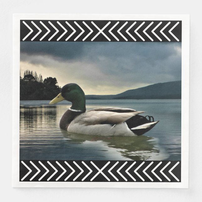 Mallard Duck Lake Napkin (Front)