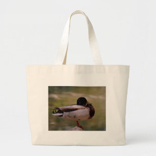 Mallard Duck Large Tote Bag