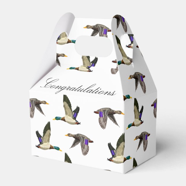 Mallard Duck Lovers  Favour Box (Front Side)