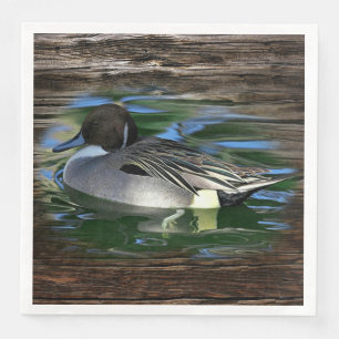 Mallard Duck On Lake Napkin