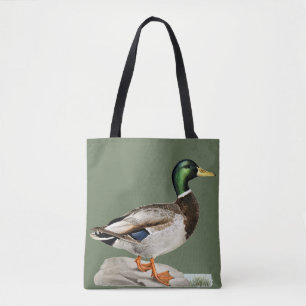 Mallard Duck Painting for Hunters and Outdoorsmen Tote Bag