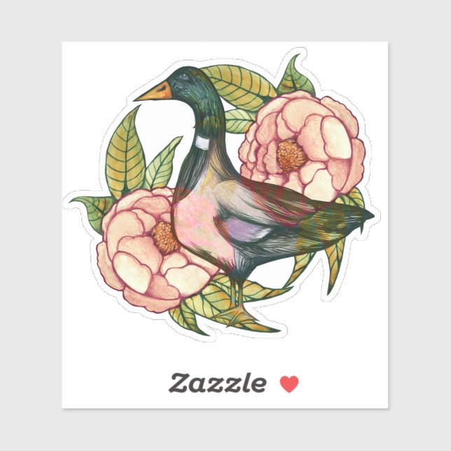 Mallard Duck Peony Nature Lovers                   (Sheet)