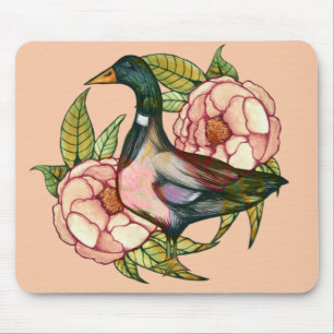Mallard Duck Peony Nature Lovers                   Mouse Mat