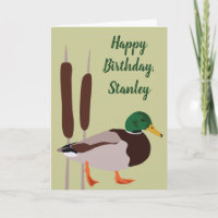 Mallard Duck Realistic Illustration Personalised