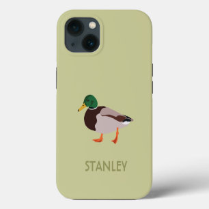 Mallard Duck Realistic Illustration Personalised iPhone 13 Case
