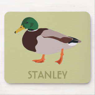 Mallard Duck Realistic Illustration Personalized Mouse Mat