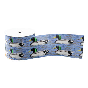Mallard Duck Ribbon Grosgrain Ribbon