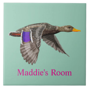 Mallard Duck Room Plaque Tile