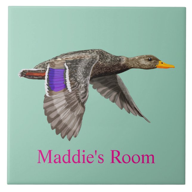 Mallard Duck Room Plaque  Tile (Front)