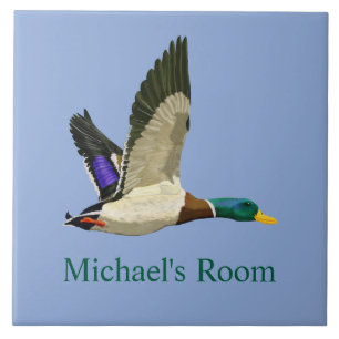 Mallard Duck Room Sign Tile