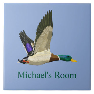 Mallard Duck Room Sign Tile
