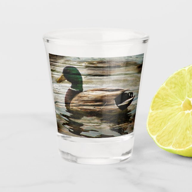 Mallard Duck Shot Glass (Front)