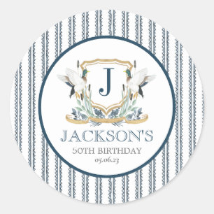 Mallard Duck sticker, mallard party sticker