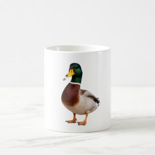 mallard duck  Vintage Smoking Meme ,Cigarette ,Stu Coffee Mug