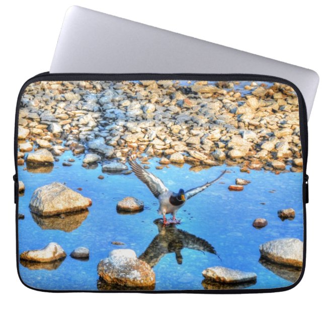 Mallard Duck Wildlife Photo for Bird-lovers Laptop Sleeve (Front)