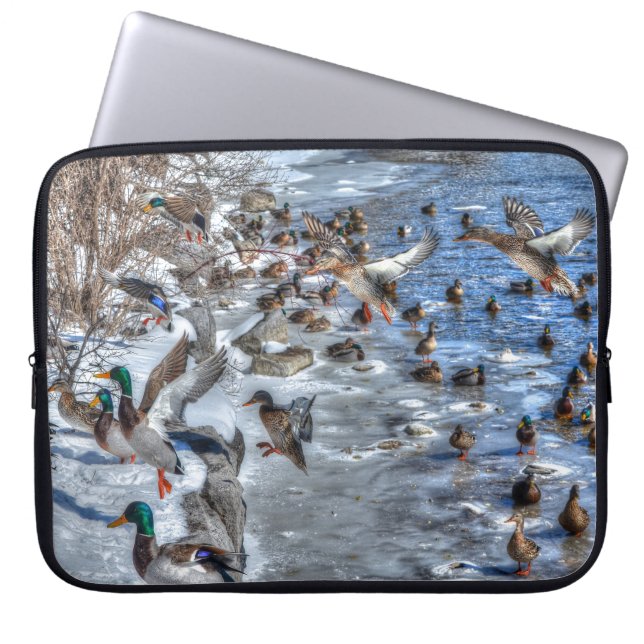 Mallard Duck Wildlife Photo for Bird-lovers Laptop Sleeve (Front)