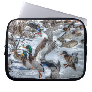 Mallard Duck Wildlife Photo for Bird-lovers Laptop Sleeve