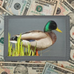 Mallard Duck Wildlife Photo Trifold Wallet<br><div class="desc">For nature and wildlife fans! Secure money and credit cards with this wallet that features the photo image of a green-headed,  male Mallard Duck standing near a water's edge. Select your wallet colour.</div>