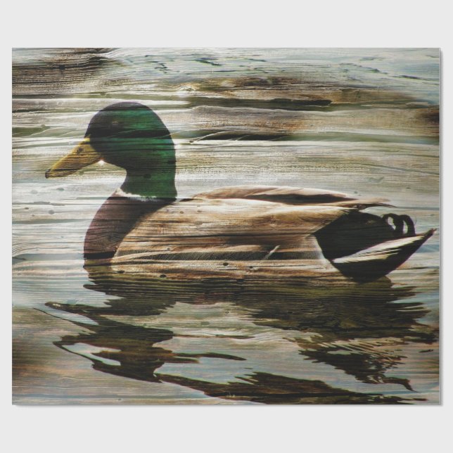 Mallard Duck Wrapping Paper (Flat)