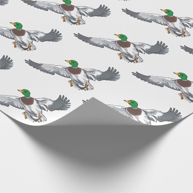 Mallard Duck Wrapping Paper (Corner)