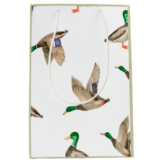 Mallard Duck Wrapping Paper Medium Gift Bag