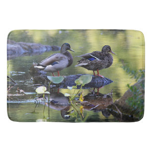 Mallard ducks bath mat