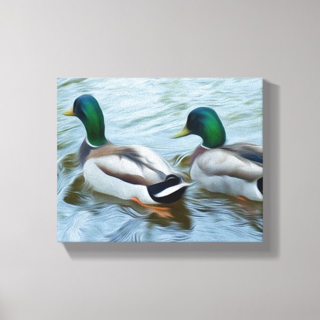 Mallard Ducks Canvas Print (Front)