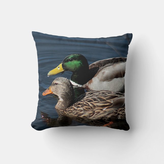 Mallard ducks cushion (Front)