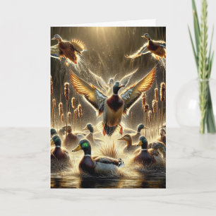 Mallard Ducks For Father's Day Card