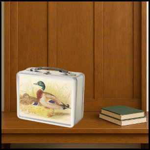 Mallard Ducks Metal Lunchbox