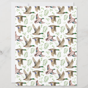 Mallard Ducks Scrapbook Paper