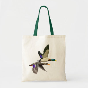 Mallard ducks tote bag