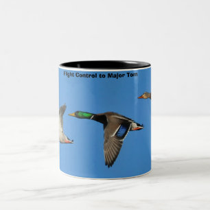 Mallard Ducks Two-Tone Coffee Mug