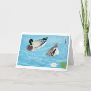 Mallard in the Pond, Goyō Hashiguchi Card
