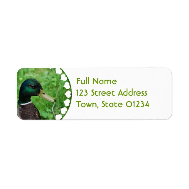 Mallard Mailing Label (Front)