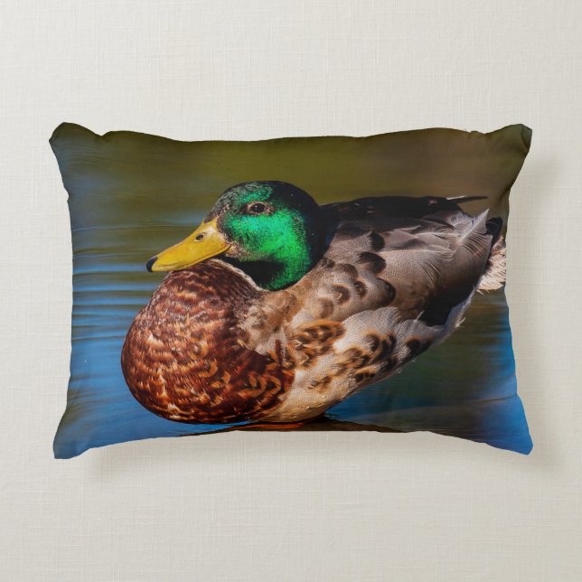 Mallard Portrait Decorative Cushion (Front)