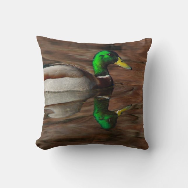 Mallard Reflection Pillow (Front)