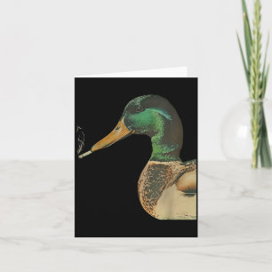 Mallard smoking cigarette meme funny mallard duck card