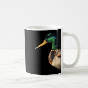 Mallard smoking cigarette meme funny mallard duck coffee mug