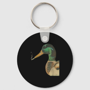 Mallard smoking cigarette meme funny mallard duck key ring
