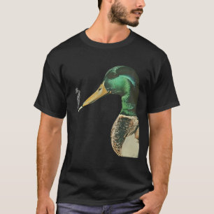 Mallard Smoking Cigarette Meme Funny Mallard Duck T-Shirt