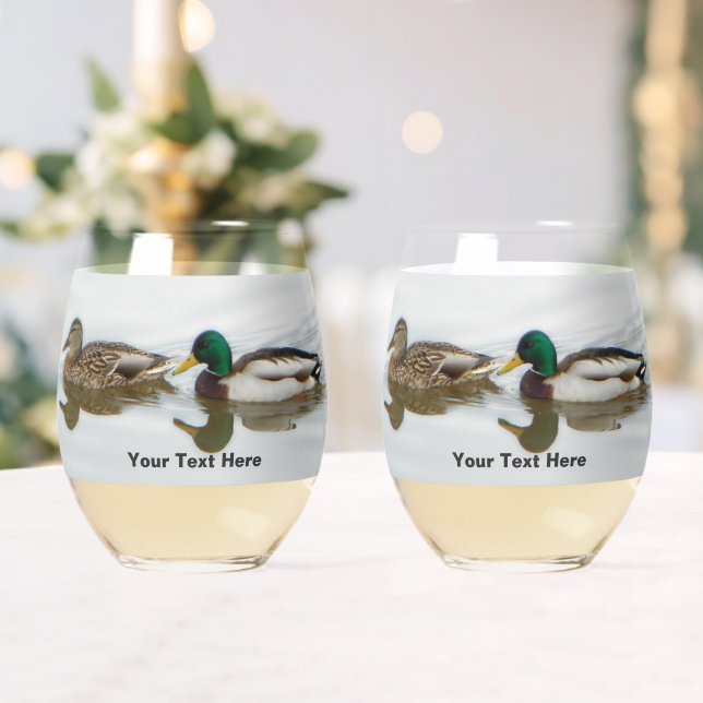 Mallards Stemless Wine Glass (Insitu (Wedding))