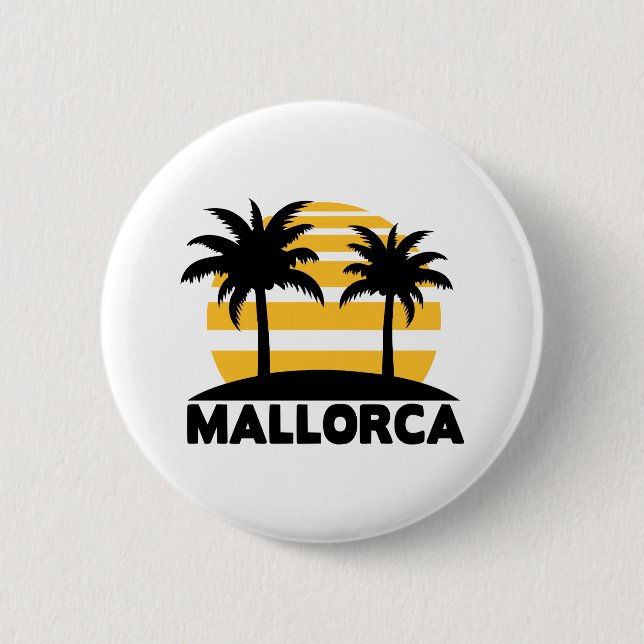 Mallorca 6 Cm Round Badge (Front)