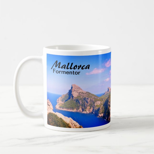 Mallorca Cap de Formentor Photo Coffee Mug (Left)