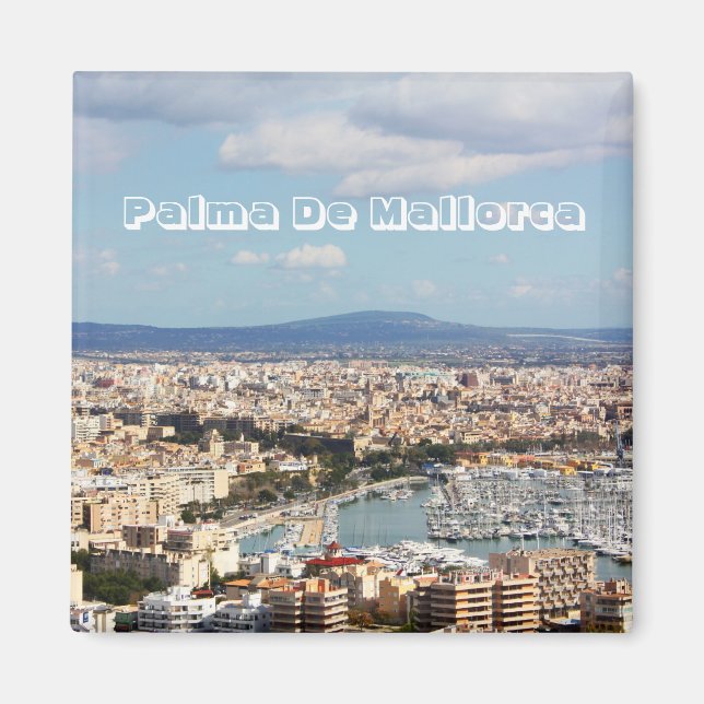 Mallorca cityscape magnet (Front)
